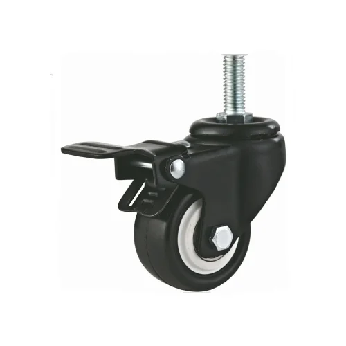 2 Inch Swivel Caster Black Polyurethane Furniture Caster - Image 4
