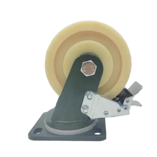 Alternative view of 8 X 2 inch 1.5 Tons Heavy Duty Castors Nylon Caster Wheels Industrial Trolley Wheel 3300Lbs