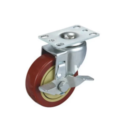3 Inch Polyurethane Trolley Wheels Polyurethane Casters For Hardwood Floors - Image 5
