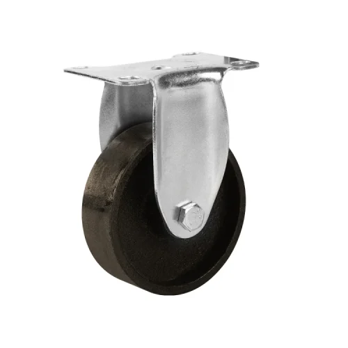 Alternative view of 5'' Bakery Trolley Wheel Cast Iron Castor High Temp Caster 280 Degree Celsius
