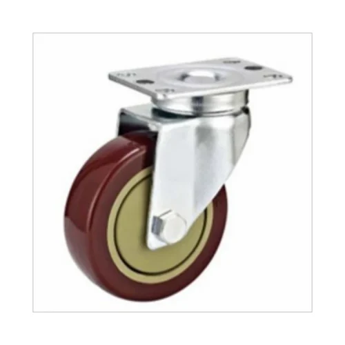 3 Inch Polyurethane Trolley Wheels Polyurethane Casters For Hardwood Floors