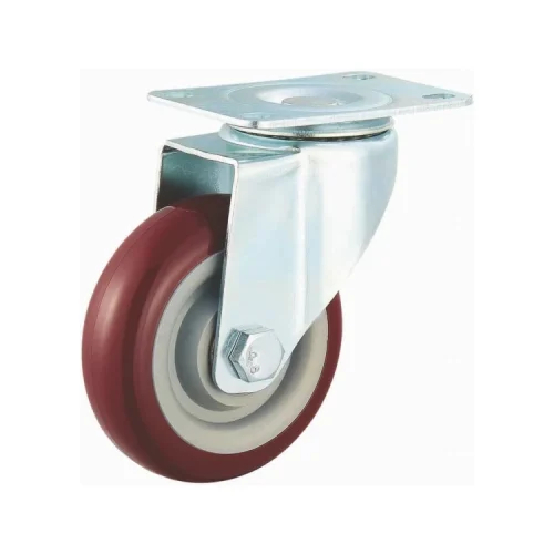 4 Inch Polyurethane Swivel Caster With Brake PU Furniture Castors