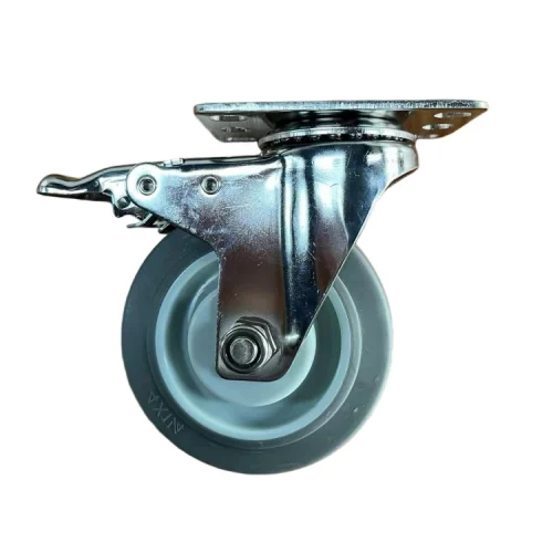 Alternative view of 304 Stainless Steel Caster 3inch TPR Rubber Swivel Caster