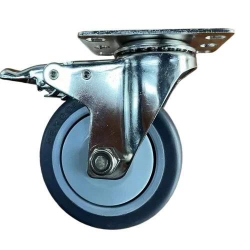 Alternative view of 4 Inch Stainless Steel Castors TPR Rubber Wheels