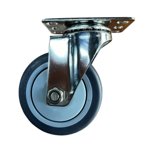 4 Inch Stainless Steel Castors TPR Rubber Wheels